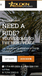 Mobile Screenshot of goldenstarlimousines.com