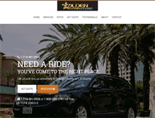Tablet Screenshot of goldenstarlimousines.com